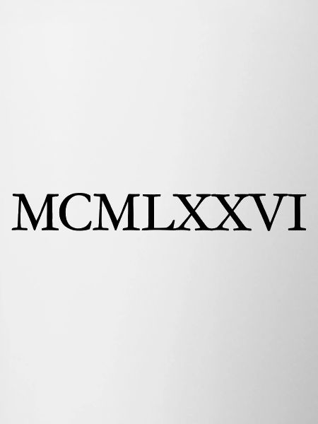 MCMLXXVI 1976 Roman birthday year