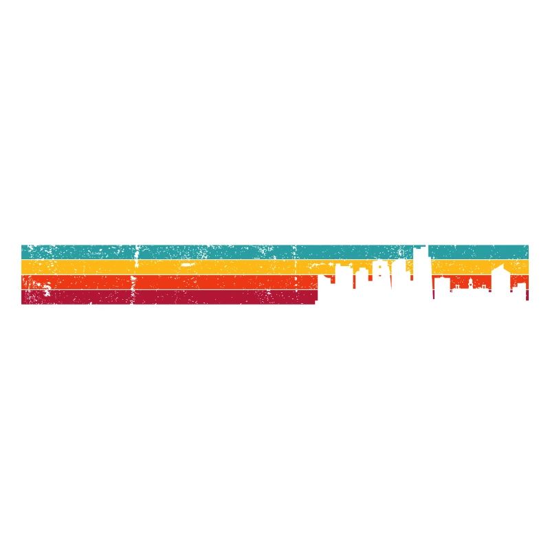 Sunset Skyline Stripes