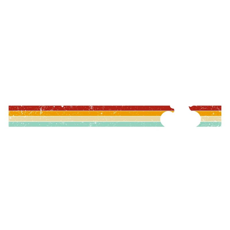 Retro Stripes Bicycle on Gradient Banner