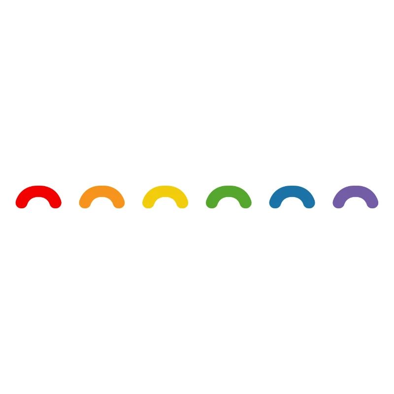Arc-en-ciel rond arc-en-ciel