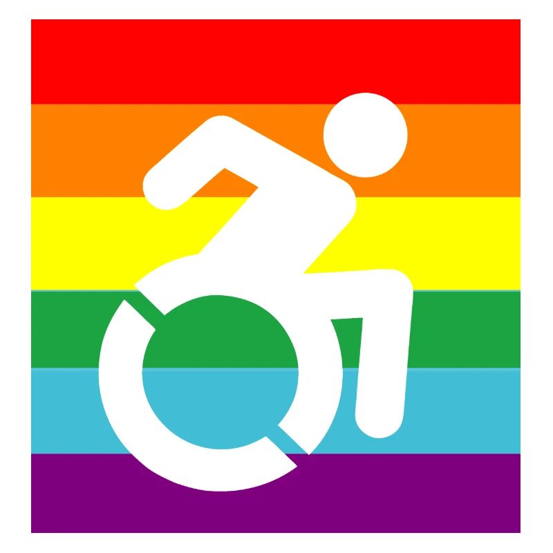 Behinderte, Schwule, Rollstuhl, Pride, LGBTQ #