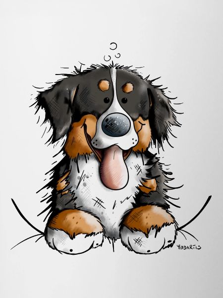 Happy Bernese Mountain Dog
