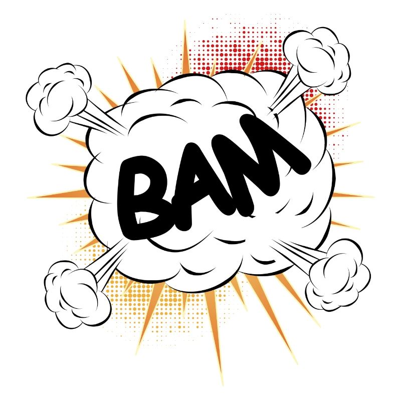 Bam comic fight cloud pour vos propres textes et motifs