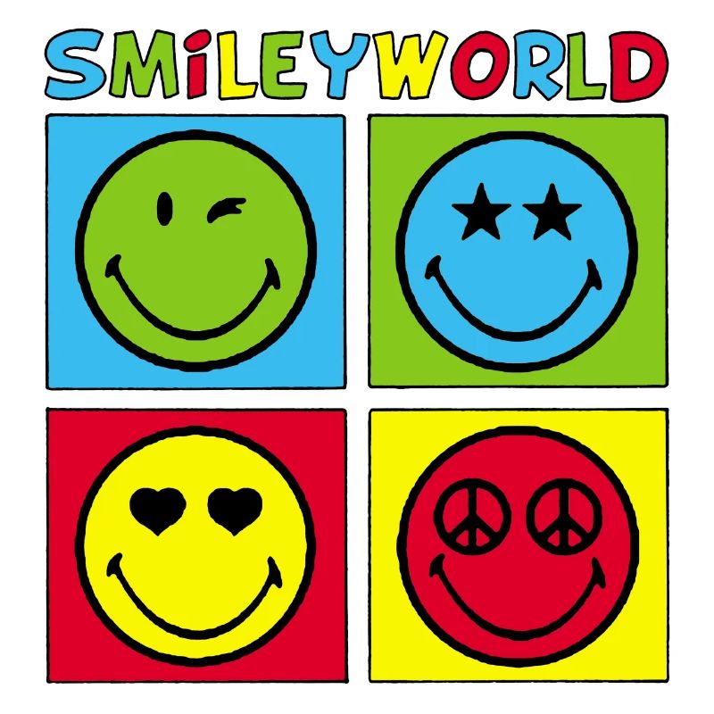 Smileys und vierfarbig