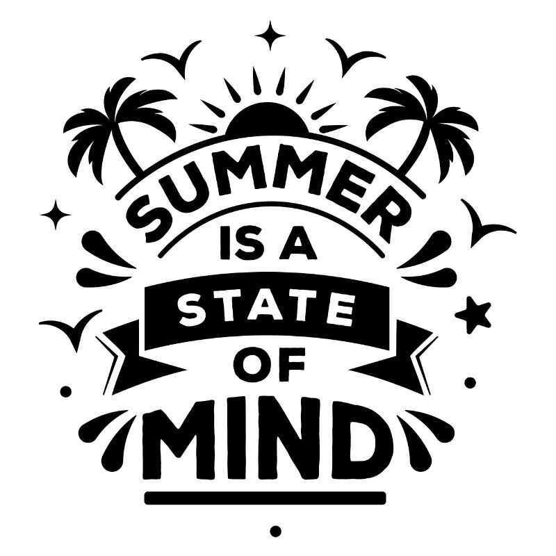 Der Sommer ist ein Geisteszustand, in Schwarz