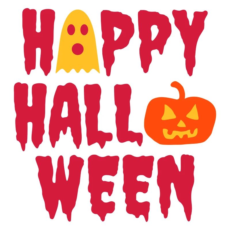 Happy halloween (Geist, Halloweenkürbis)