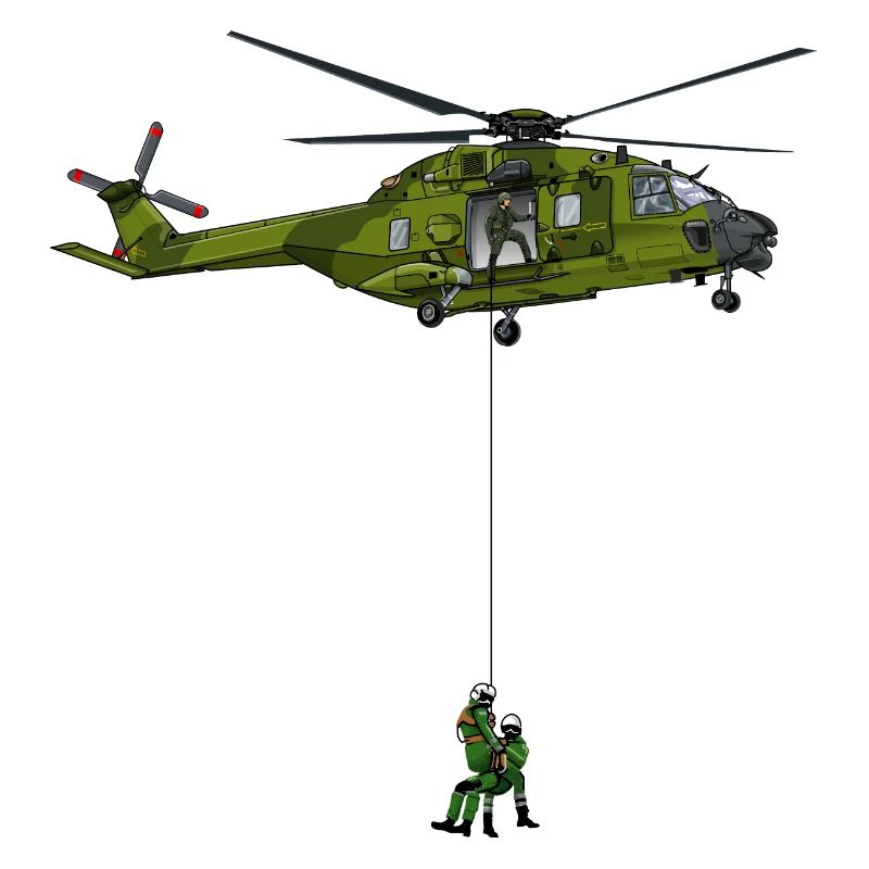 Helicopters in action