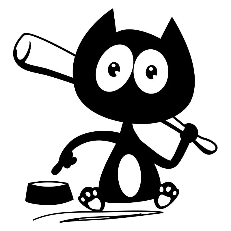 Donne moi à manger ! Humour de chat !