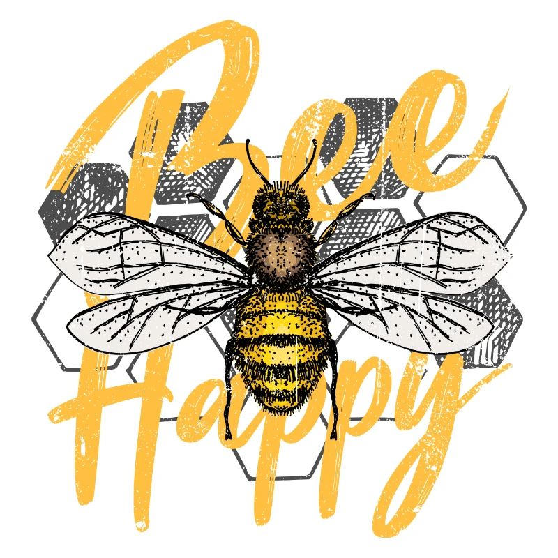 Bee Happy Illustration