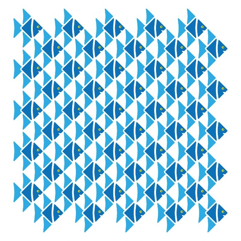 Poisson-ange de style Escher