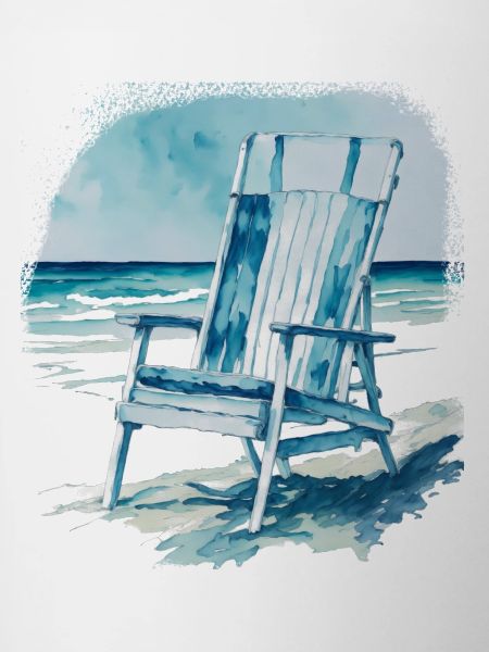 Sun lounger on the beach