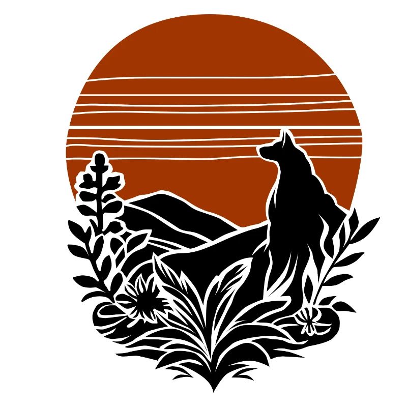vintage wolf