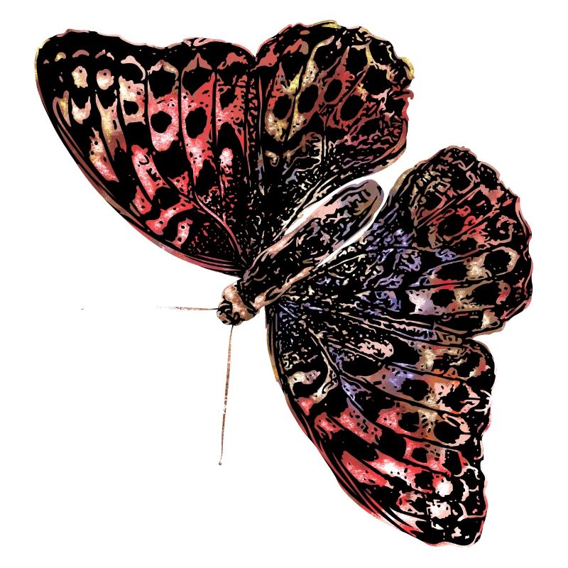 Aquarelle de papillon coloré