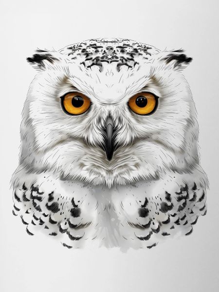 Snowy Owl Head