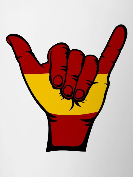 Spain Flag Surfing Symbol