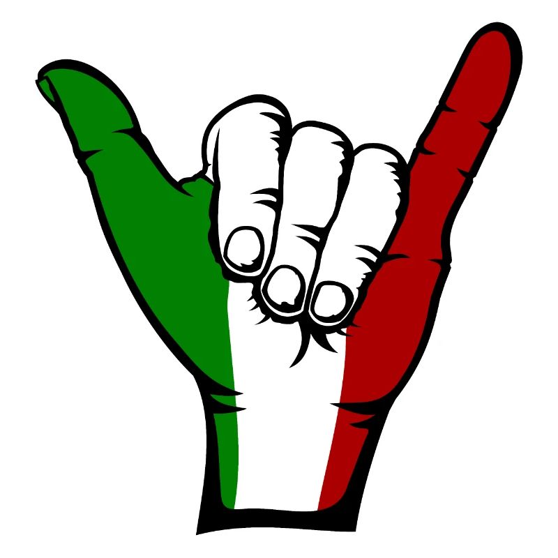Symbole de surf du drapeau de l’Italie
