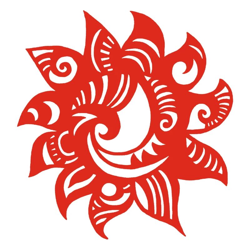Soleil rouge étrange