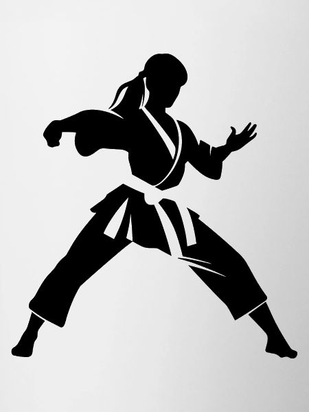 Female Karateka Drawing