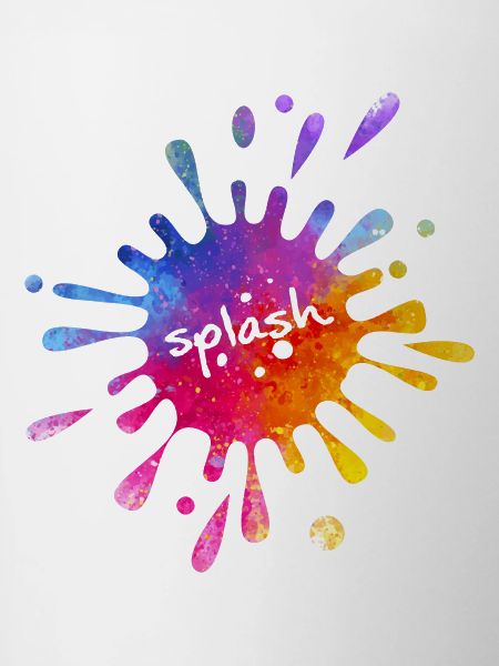 Splash - bunter Farbklecks