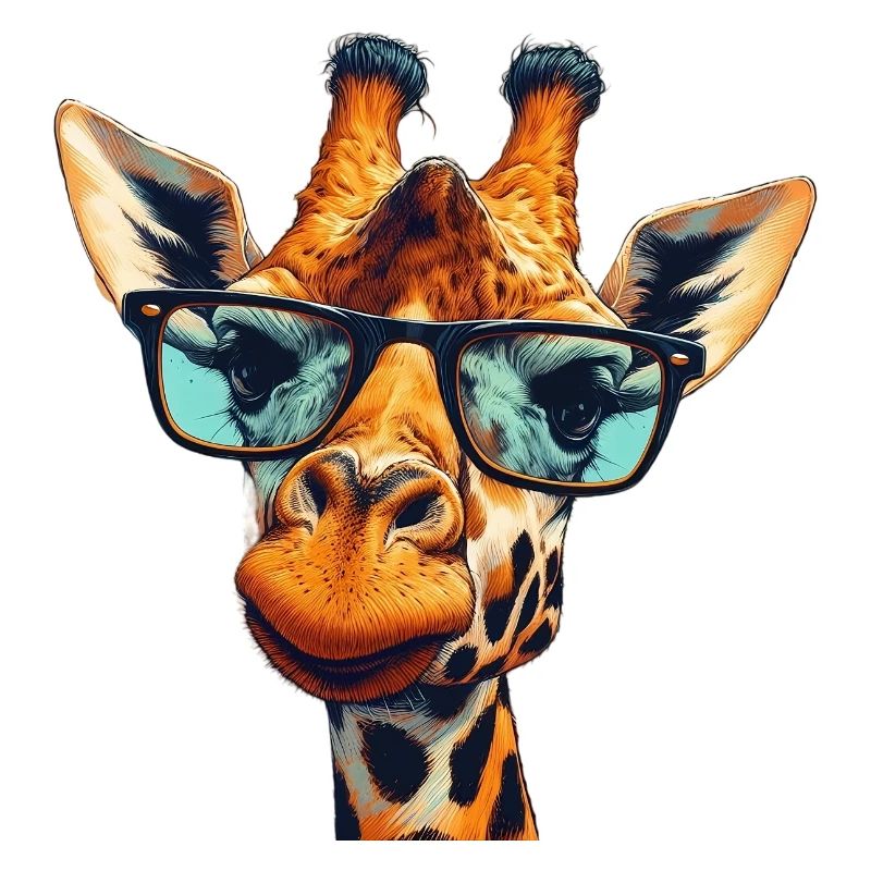 Girafe à lunettes