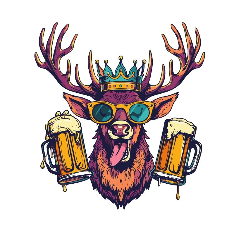 Bière de cerf drôle