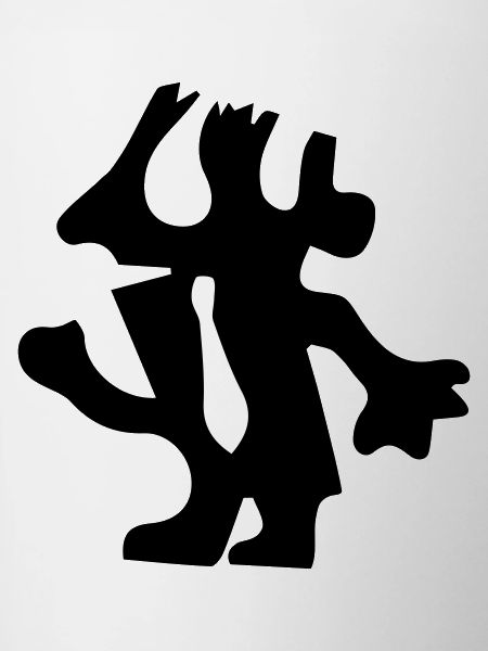 Man in minimalist design