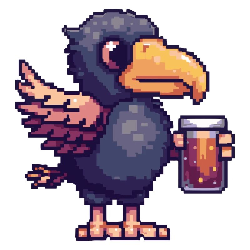 Harpyie Vogel Bier Pixel