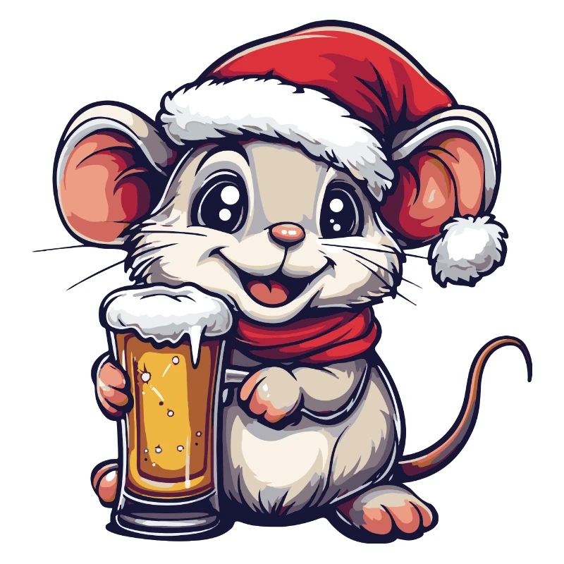 Mouse Christmas Beer