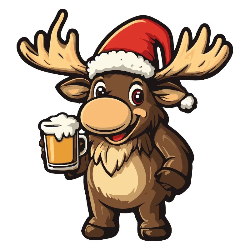 Elch Weihnachten Bier