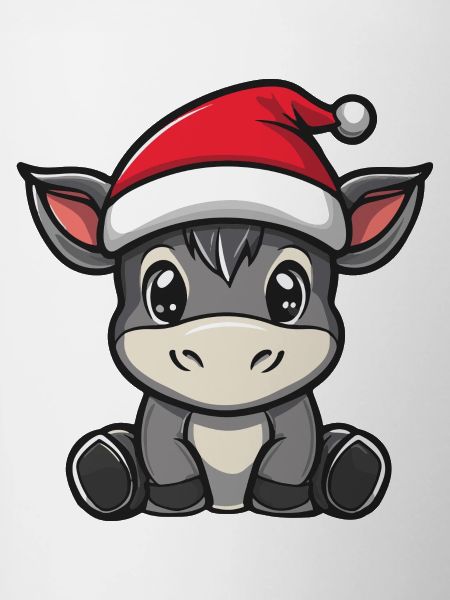 Âne Noël Mignon