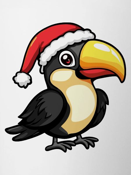 Toucan oiseau Noël mignon