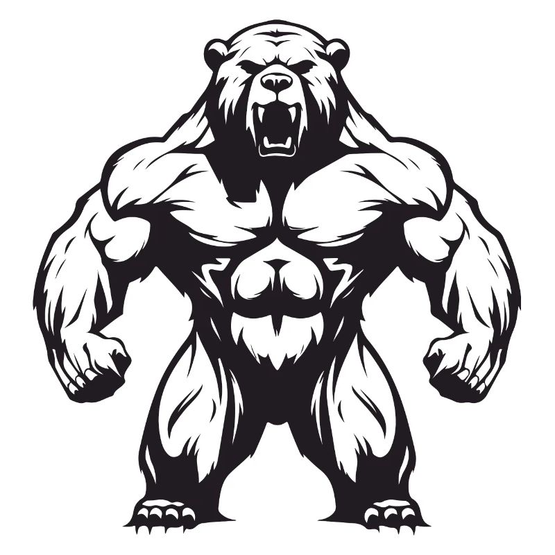 Bear Grizzly Muscles Workout Gym