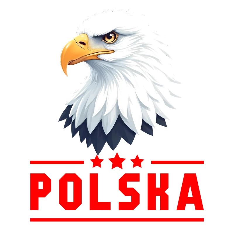 POLOGNE Eagle lettres rouges