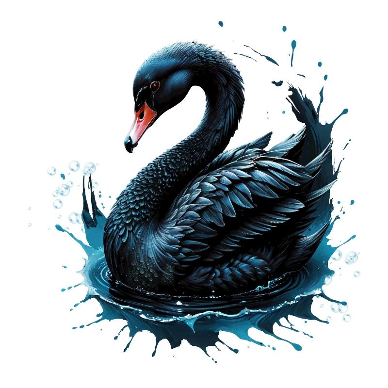 Elegance in motion, the black swan,