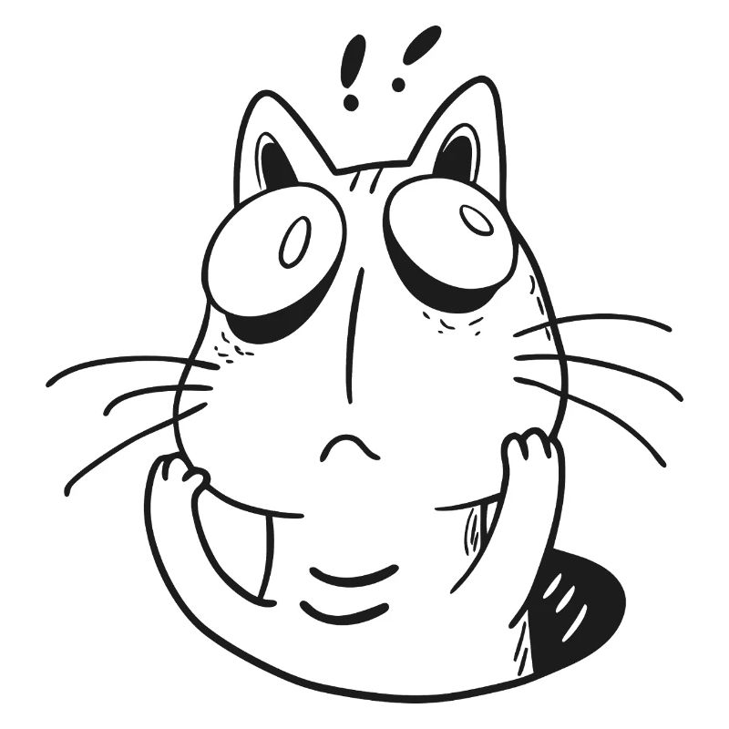 Anxious Cat – Funny Overthinking Kitty