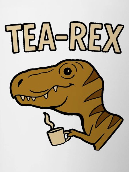 Tea Rex Dinosaur with Cup