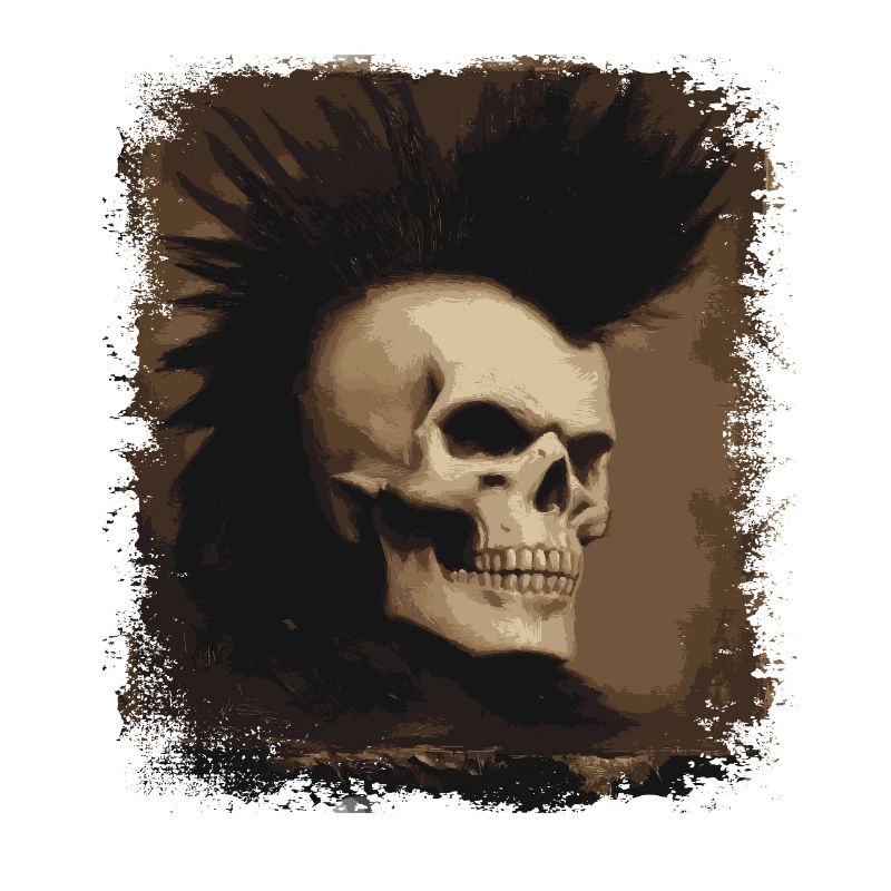 Horror Punk Zombie Mohawk
