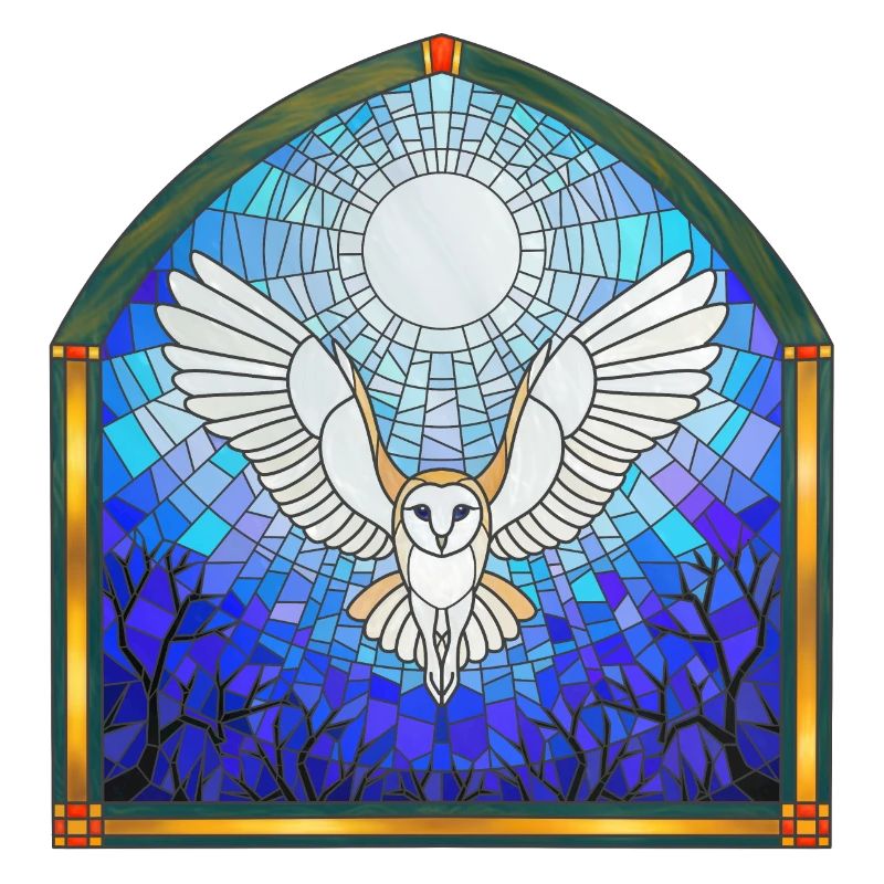 Owl and Moon