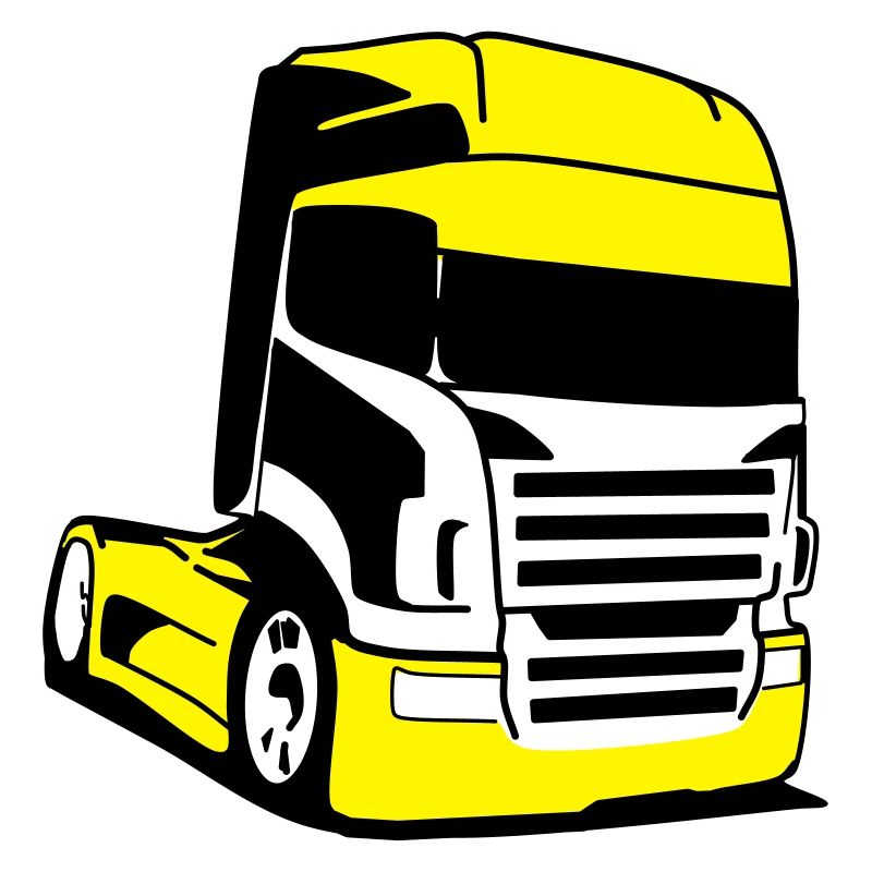 Camion Jaune Pop Art