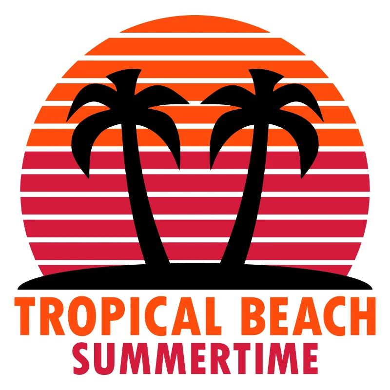 Tropical beach, summertime (Insel, Palmen, Sonne)