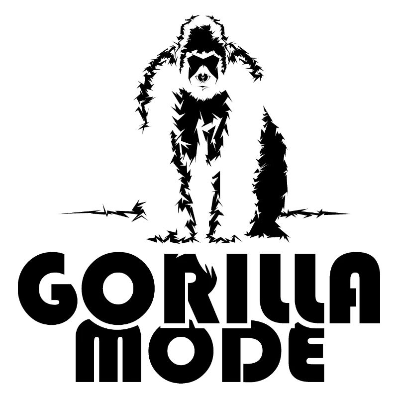 Gorilla Mode Singe Singe Symbole Illustration