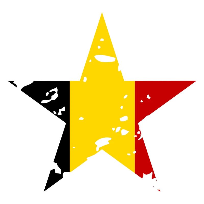 Flag Belgium Star