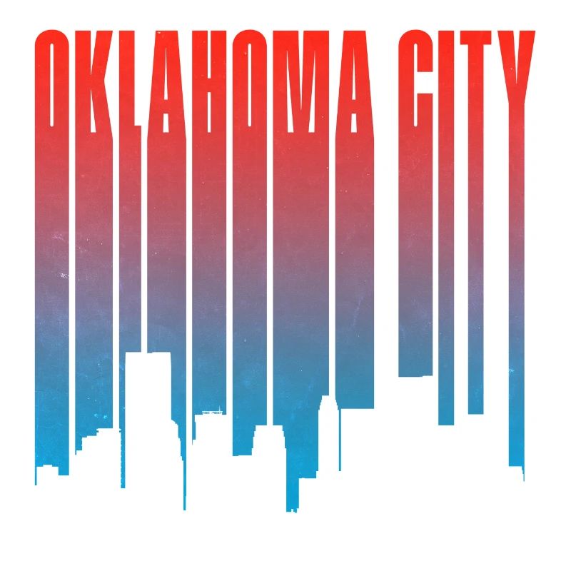Oklahoma City Skyline Gradient