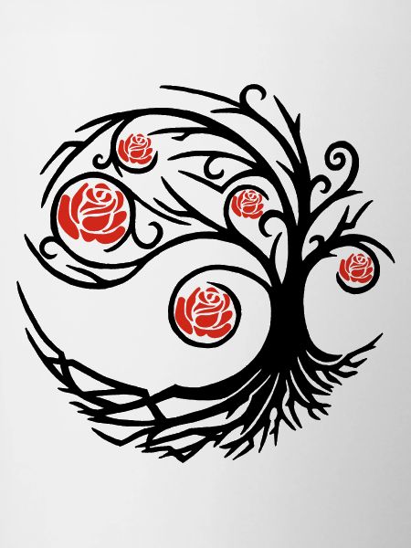 Strange black rose