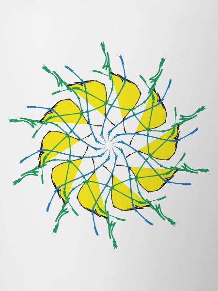Random patterns circled