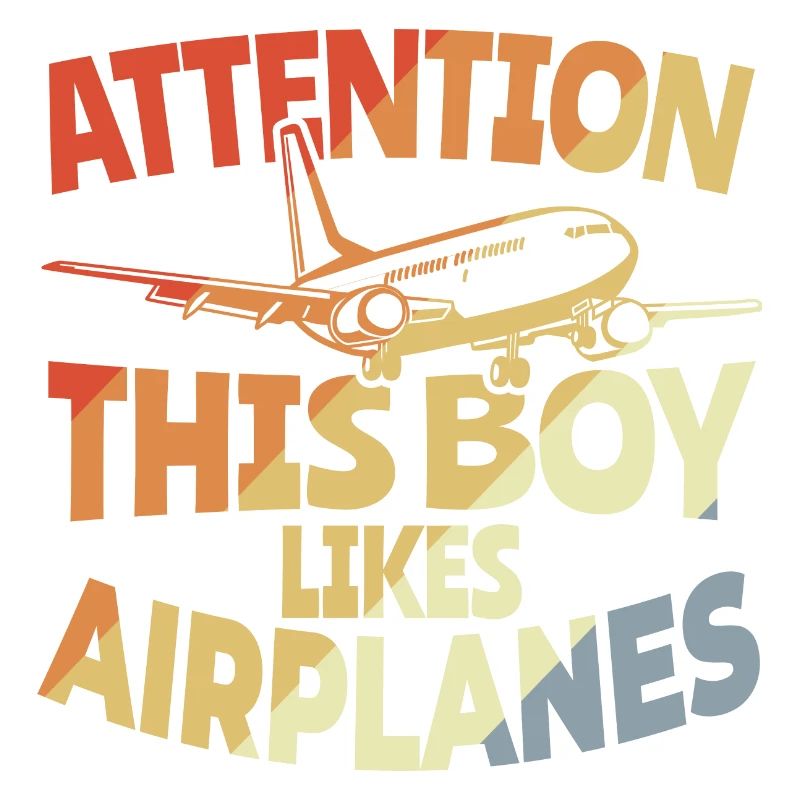 This boy likes airplanes