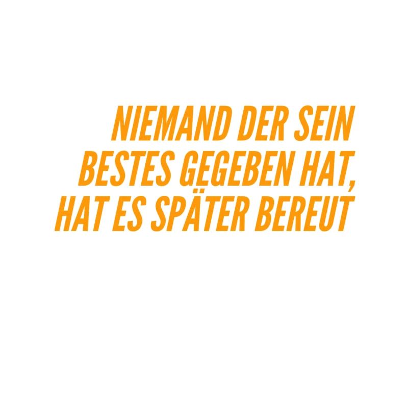 sein Bestes geben