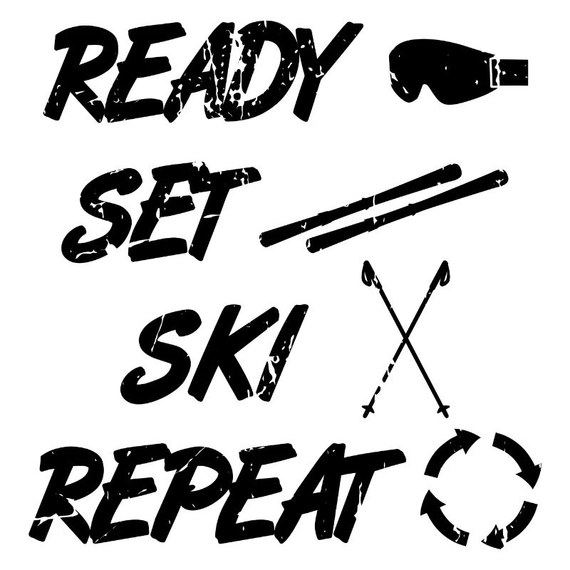 Drôle de dicton de skieur