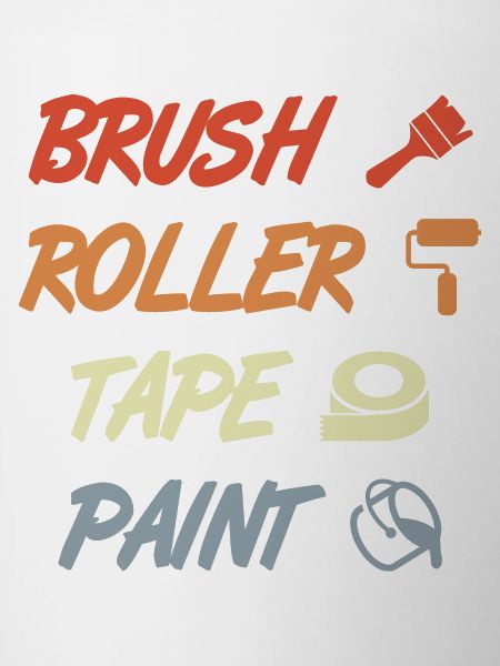 Brush Roller Tape Paint