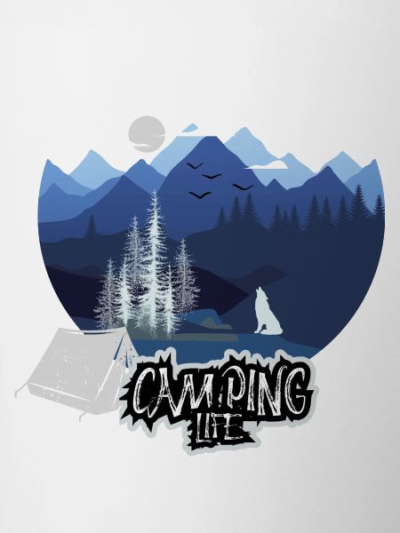 Camping Life Mountain Night